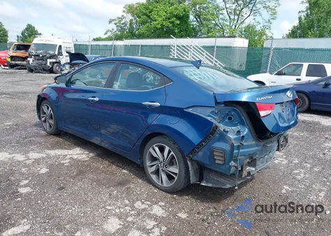 2015 Hyundai Elantra Limited from USA, damaged, VIN KMHDH4AE1FU373671